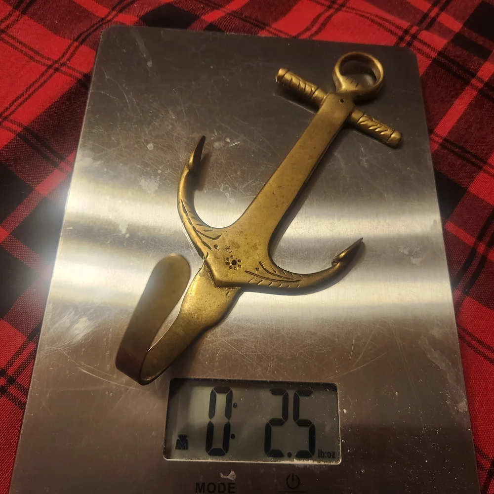 Solid Brass Anchor Wall Hook